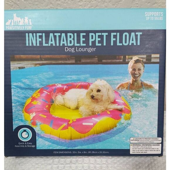 Pawsitively Fun Other - Pawsitively Fun Inflatable Pet Float Dog Lounger -C